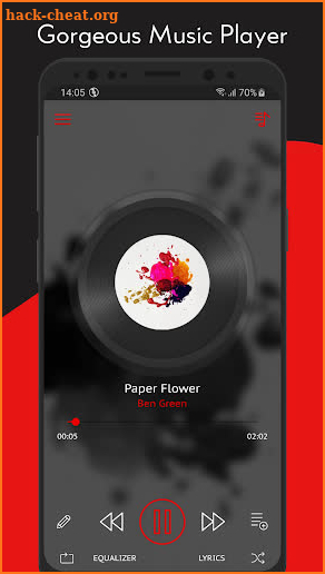 Crimson Music Player - MP3, Lyrics, Playlist screenshot