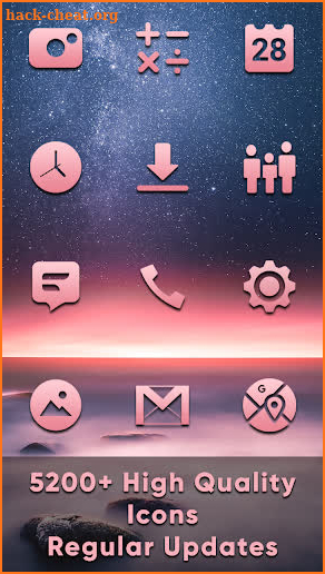 Crisp Pink Icons screenshot