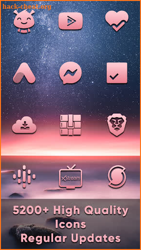 Crisp Pink Icons screenshot