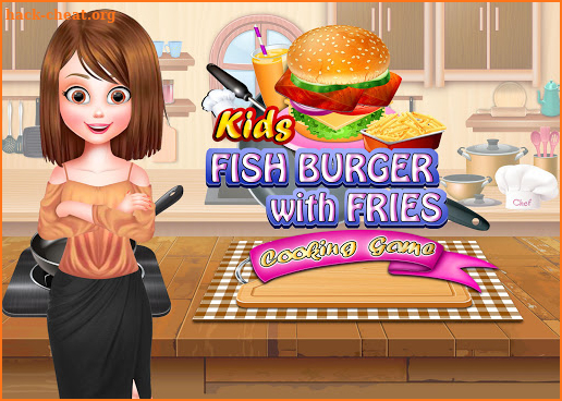 Crispy Fish Burger Recipe - Girls Cooking Game screenshot
