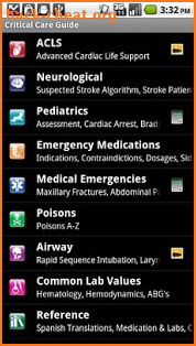 Critical Care ACLS Guide screenshot
