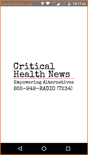 Critical Health News screenshot