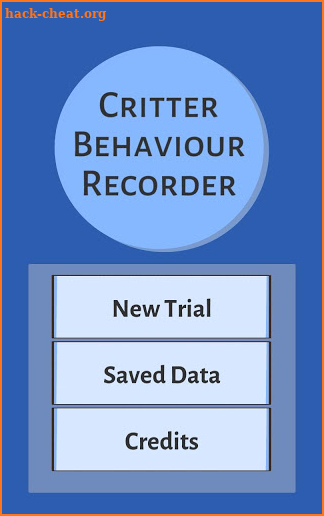 Critter Behaviour Recorder screenshot
