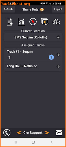 Cro Legacy Driver App screenshot