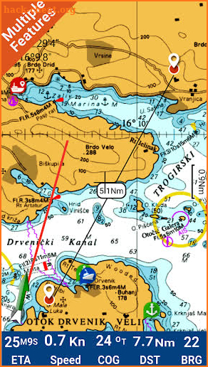Croatia Marine GPS Navigator screenshot