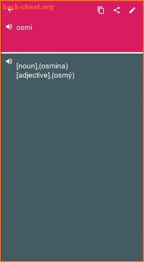 Croatian - Czech Dictionary (Dic1) screenshot