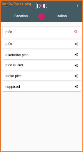 Croatian - Italian Dictionary (Dic1) screenshot