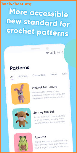 Crochet App row counter, free patterns & yarn app screenshot
