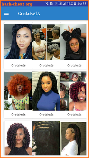 Crochets Hairstyles 2018 screenshot