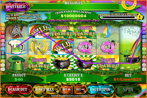 Crock O'Gold Rainbow Leprechaun's Luck Slots TV screenshot