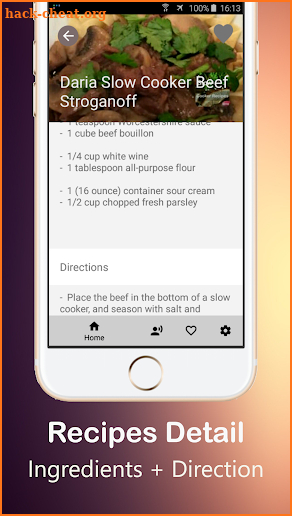 Crock Pot Recipe App screenshot