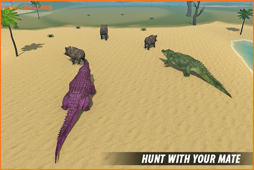 Crocodile Attack Sim: Wild Animal Family Games screenshot