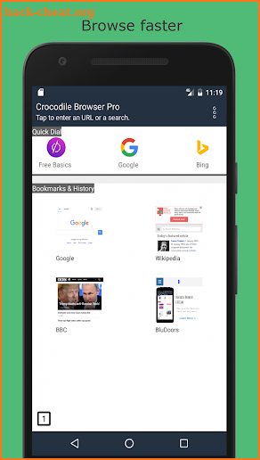 Crocodile Browser: Browse Faster screenshot