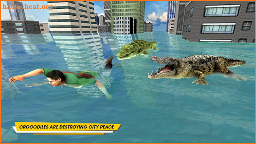 Crocodile Hunting Attack City Simulator screenshot