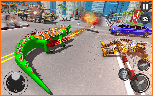 Crocodile Robot Car Transform Robot Games screenshot