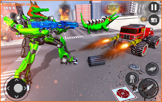 Crocodile Robot Car Transform Robot Games screenshot
