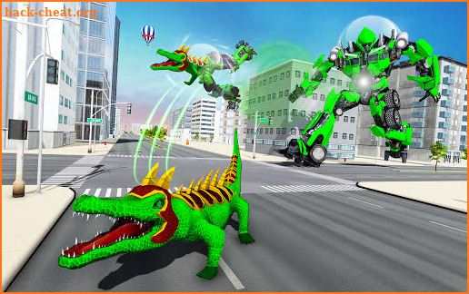 Crocodile Robot Car Transforming Robot Games screenshot