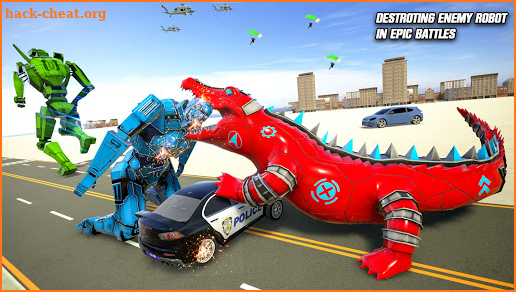 Crocodile Robot Transform Robot Transforming Games screenshot