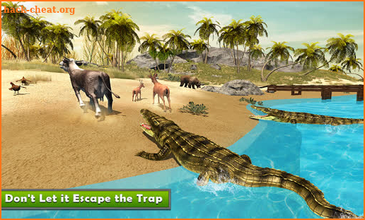 Crocodile Simulator : Animal attack Crocodile Game screenshot