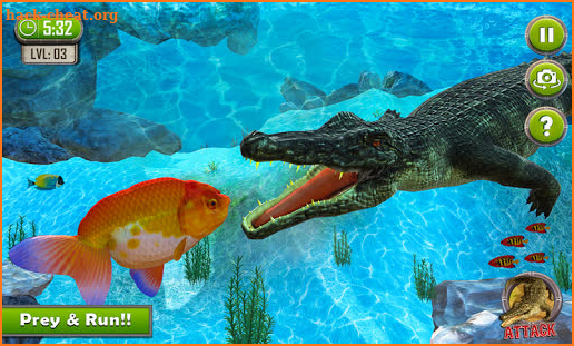 Crocodile Simulator : Animal attack Crocodile Game screenshot