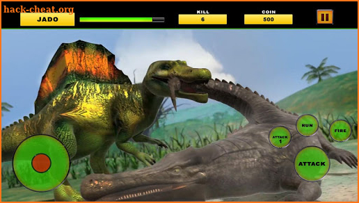 Crocodile vs Dinosaur Wild City Attack screenshot