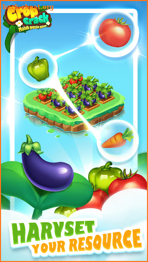 Crop Crack-Match puzzle game screenshot