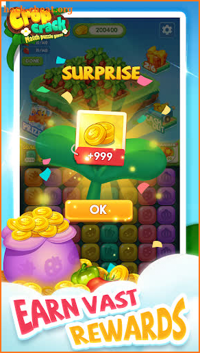 Crop Crack-Match puzzle game screenshot