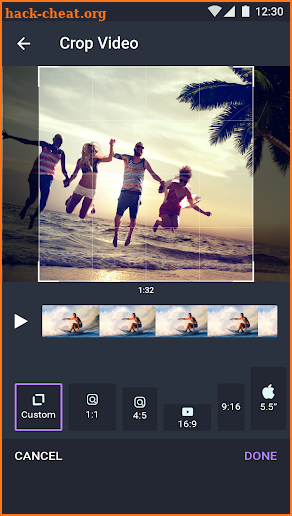 Crop Video Editor 📹 - Square fit & Resize Video screenshot