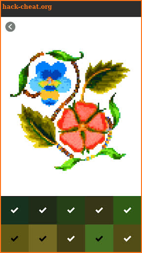 Cross Stitch Pixel Art Color By Number screenshot