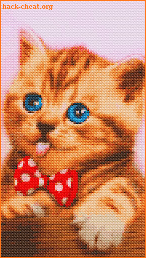Cross stitch pixel art game screenshot