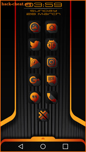 Crossed Orange Icon Pack screenshot