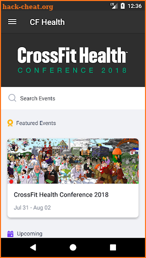 CrossFit Health Events screenshot