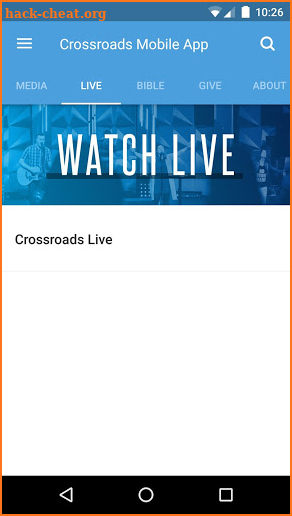 Crossroads Mobile App screenshot