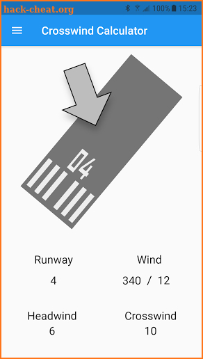 Crosswind Calculator screenshot