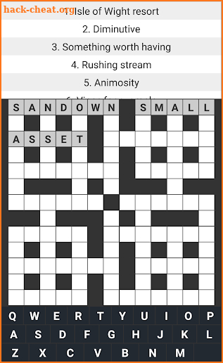 Crossword brain Game screenshot