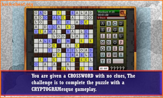 CROSSWORD CRYPTOGRAM - Puzzle screenshot
