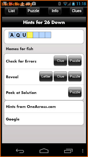 Crossword Light screenshot