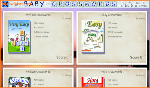 CrossWord puzzle for kids + screenshot