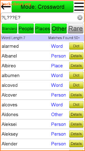 Crossword Solver screenshot