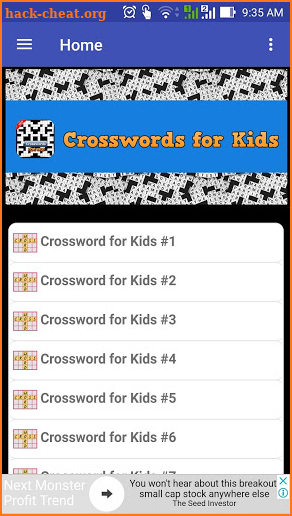 Crosswords for Kids screenshot
