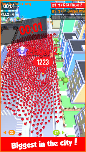 Crowd Race 3D : Biggest in the city! screenshot