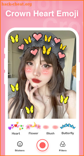 Crown Heart Emoji live Filters screenshot