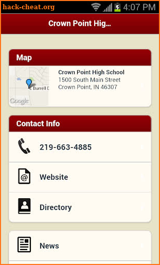 Crown Point Community Schools screenshot