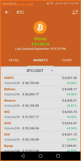 Crpto Market Watcher screenshot