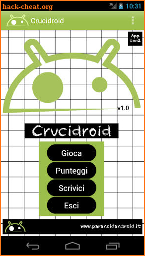 Crucidroid italian crosswords screenshot