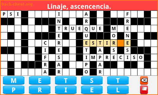 Crucigrama Español screenshot