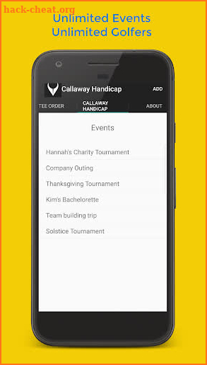 Cruncher: Callaway Handicap System screenshot
