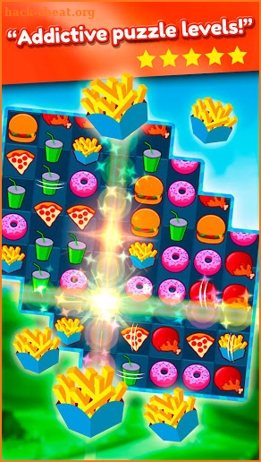 Crush The Burger ! Deluxe Match 3 Game screenshot