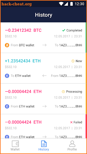 Crypterium - crypto wallets & payments screenshot