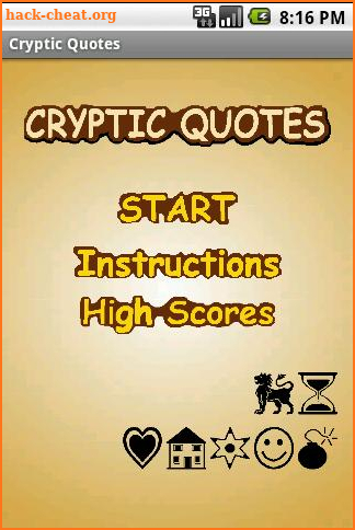 Cryptic Quotes Game screenshot